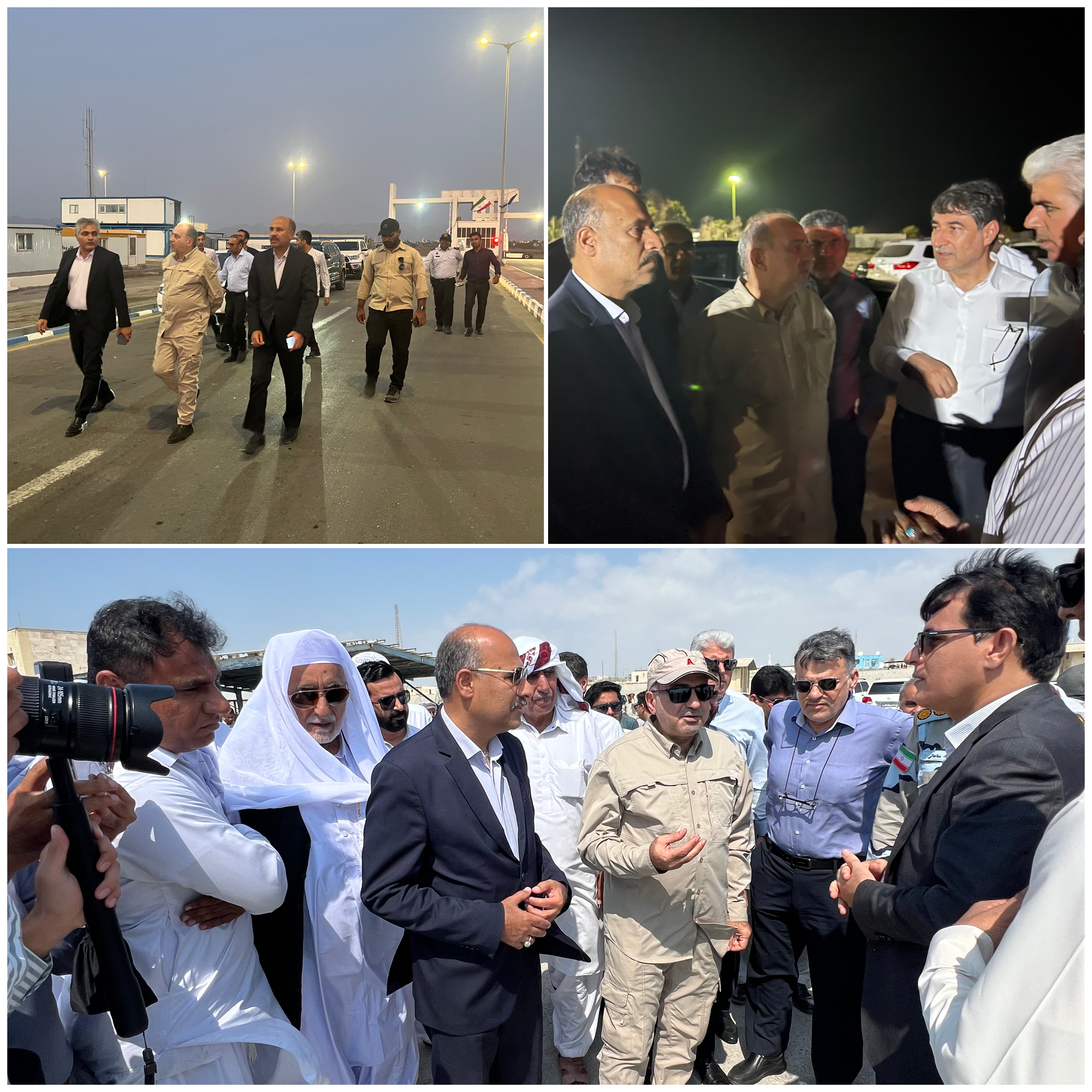 حضور دکتر سیدعبدالکریم هاشمی، نماینده مردم شریف شرق هرمزگان در مجلس شورای اسلامی، در بازدید از بندر گوگسر